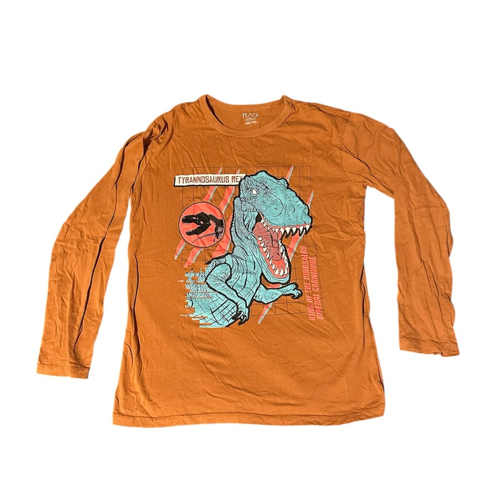 The Children’s Place Rust Orange Dinosaur Long Sleeve Shirt